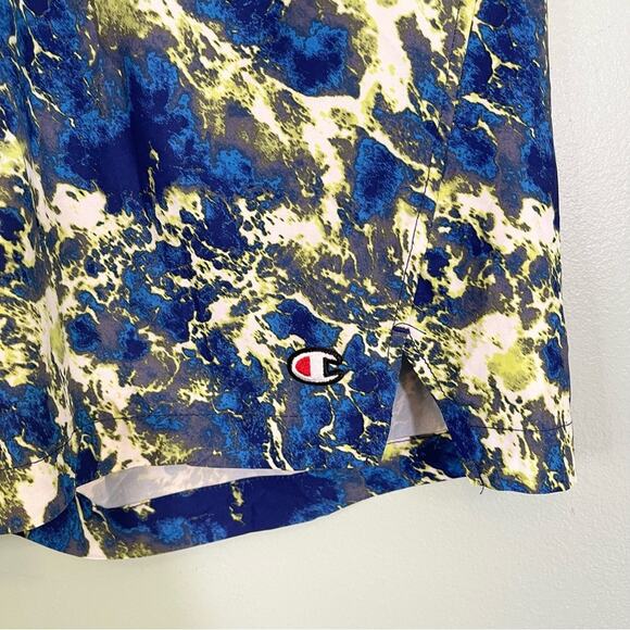 Champion Double Dry Printed Performance 7" Sports Shorts Water Ripple Medium NWT - Picture 7 of 12